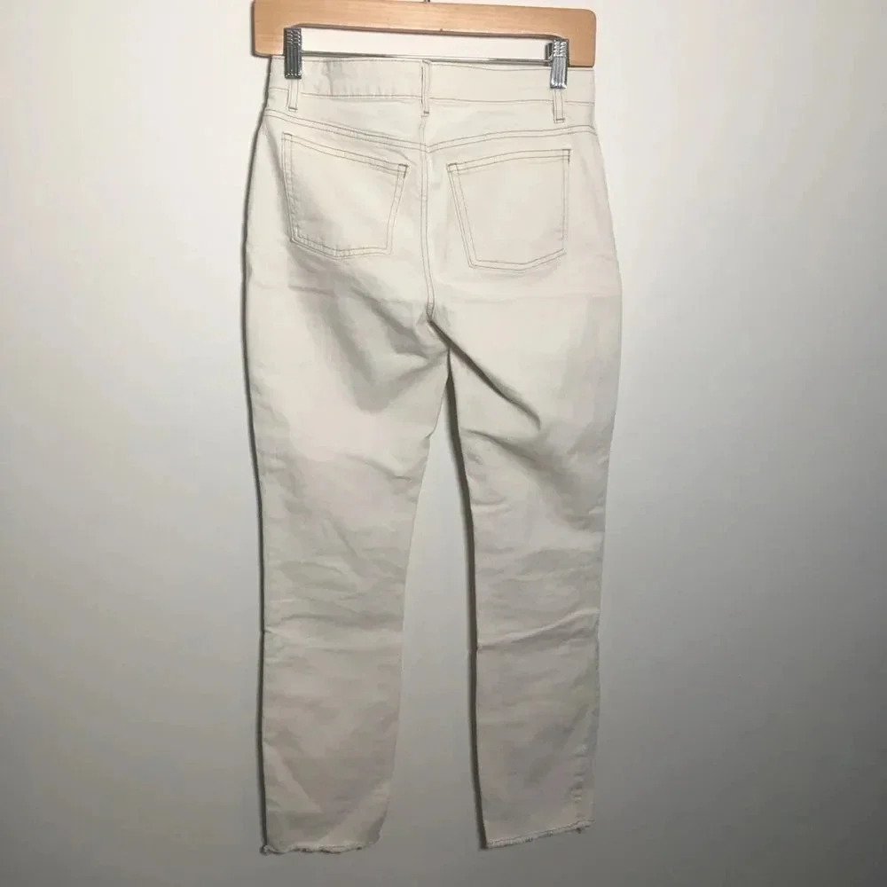 Eileen Fisher Skinny Jeans Frayed Hem Size 0 - Picture 3 of 7